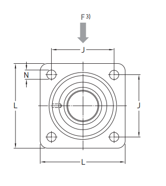 Линейный подшипник в сборе с корпусом LVCR 16 D-2LS SKF