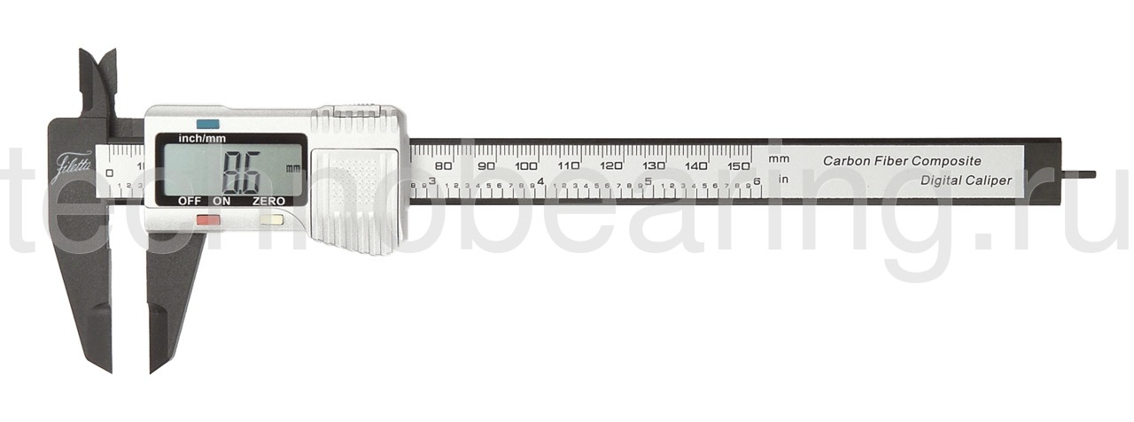 Штангенциркуль цифровой из углепластика 0.1 мм, 0 - 150 мм Filetta