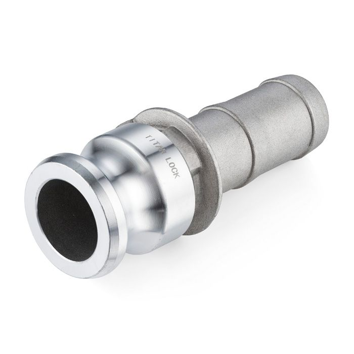 Камлок алюминиевый тип E, ниппель с хвостовиком 2 1/2", TL250EAL TITAN LOCK