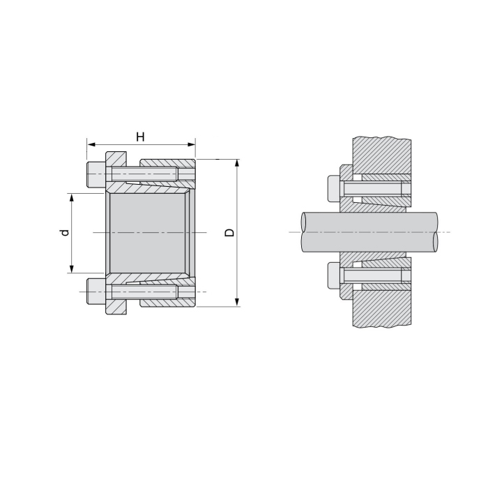 Зажимная втулка KLAB160 (PHF FX51-160x210) ISKRA