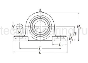 Подшипниковый узел UCP209 D1 NSK