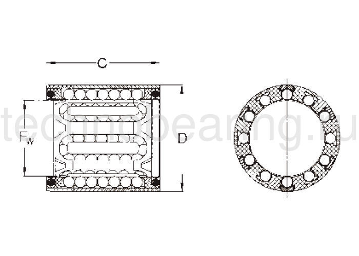 Подшипник LBBR25-2LS SKF