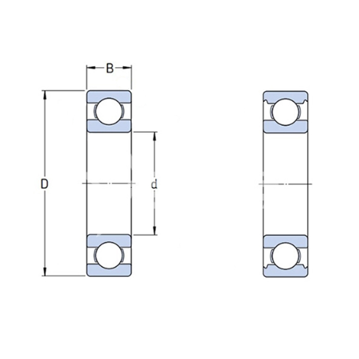 Подшипник F696-2Z ISKRA