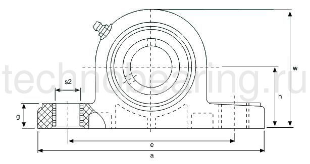 Подшипниковый узел UCP202 TSC
