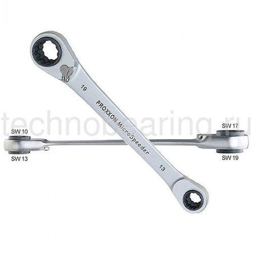 Ключ MicroSpeeder 4-в-1, 10-13/17-19 мм 23236 Proxxon