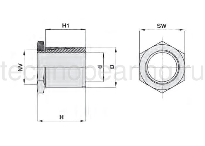 Зажимная втулка KLQX015 Sati