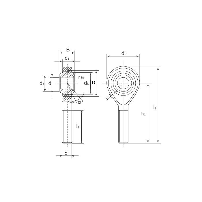 Шарнирный наконечник TSML6 (POS6L) ISKRA