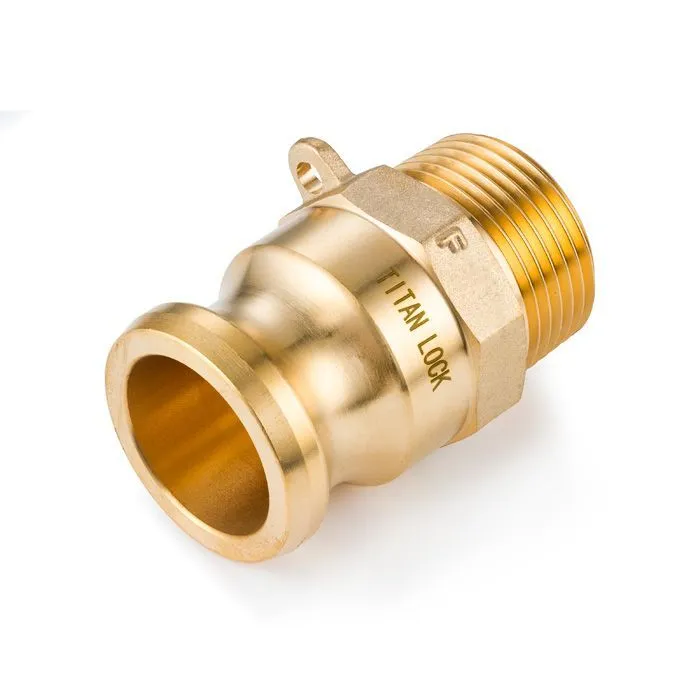 Камлок латунный тип F ниппель, наруж. резьба BSP 1/2", TL50FBR TITAN LOCK