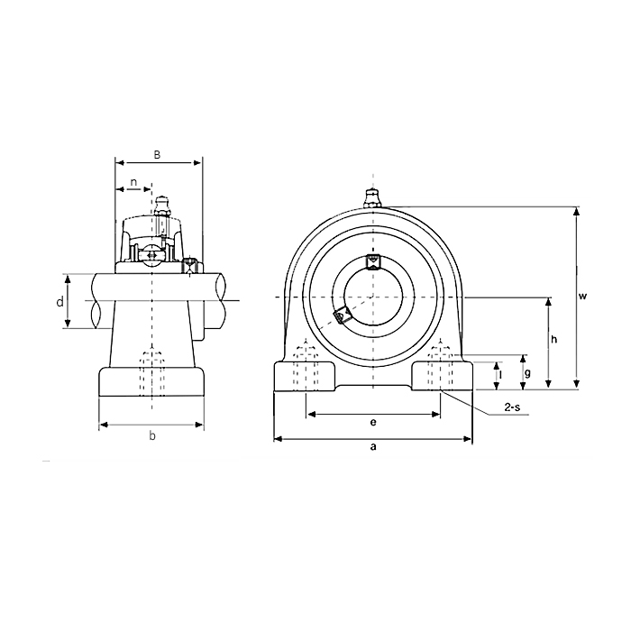 Подшипниковый узел UCPA206 ISB EcoLine