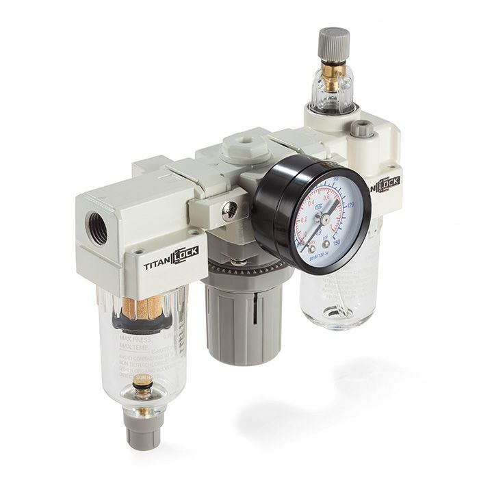 Блок подготовки воздуха AC 3000-02/03, 1/4"-3/8" 2000 л/мин, TLP-AC3000-02/03 TITAN LOCK