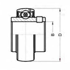 Высокотемпературный корпусной подшипник UC204 BHTS ZZ 280° BECO