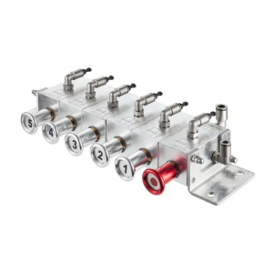 Пневматический блок управления донными клапанами автоцистерны 5-и отсечный, алюминий, TLCU5 TITAN LOCK