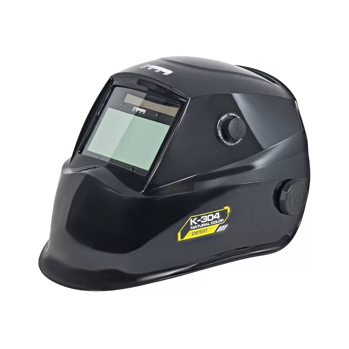 Маска сварщика (В РАЗОБР.ВИДЕ) "К-304 natural color EXPERT", черная КЕДР