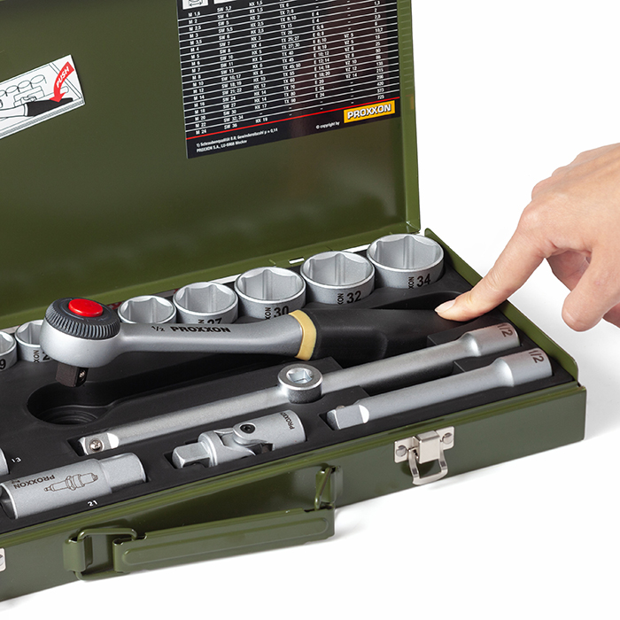 Набор торцевых ключей 1/2", 29  поз. 23000 Proxxon
