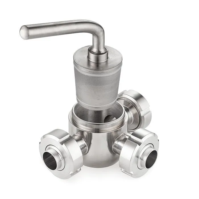 Кран пробковый трехходовой нерж 304, тип L, DN32, TL3СV32L-S TITAN LOCK