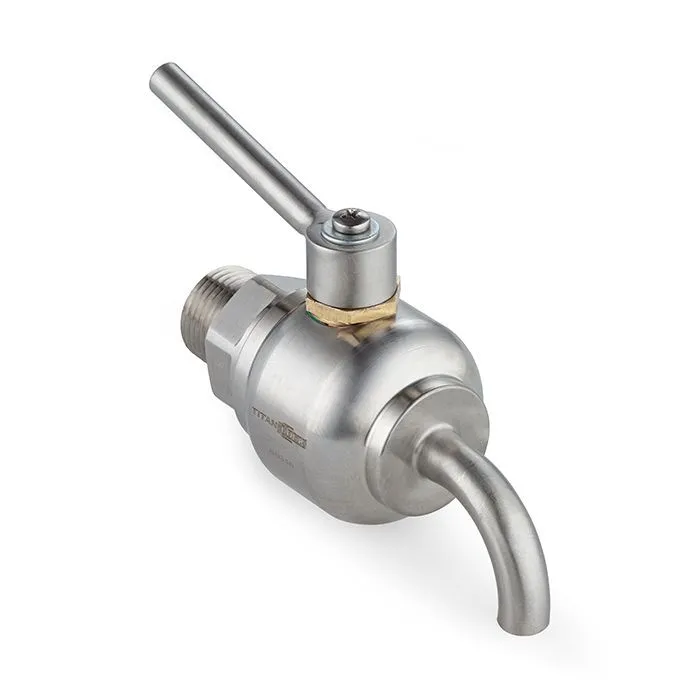 Пробоотборный кран нерж. 316, DN8, TLSC8SS TITAN LOCK