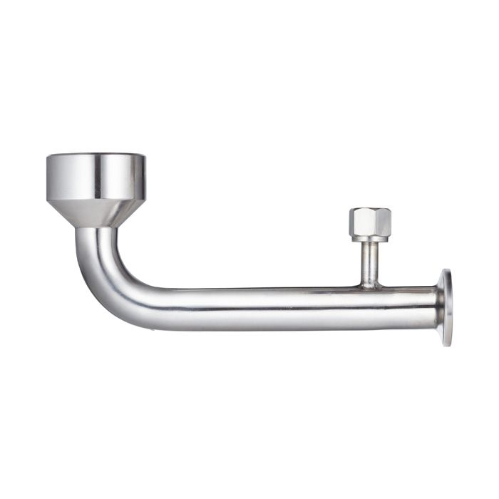 Шпунт-аппарат с манометром (левый), до 2,2 бар, под Clamp DN20 нерж. 304 TL20TGMLPG-CL TITAN LOCK