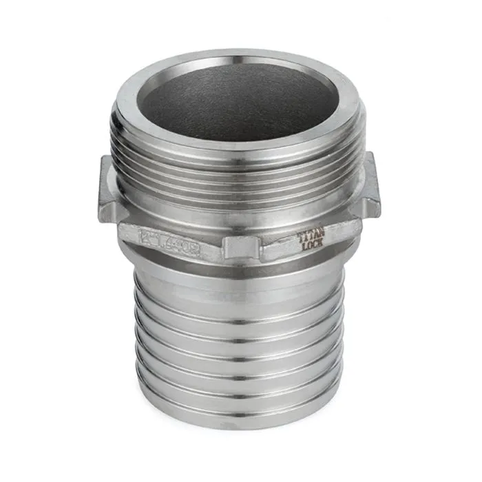 3in, штуцер с наружной резьбой под рукав, нерж. сталь, TLSM80SS TITAN LOCK