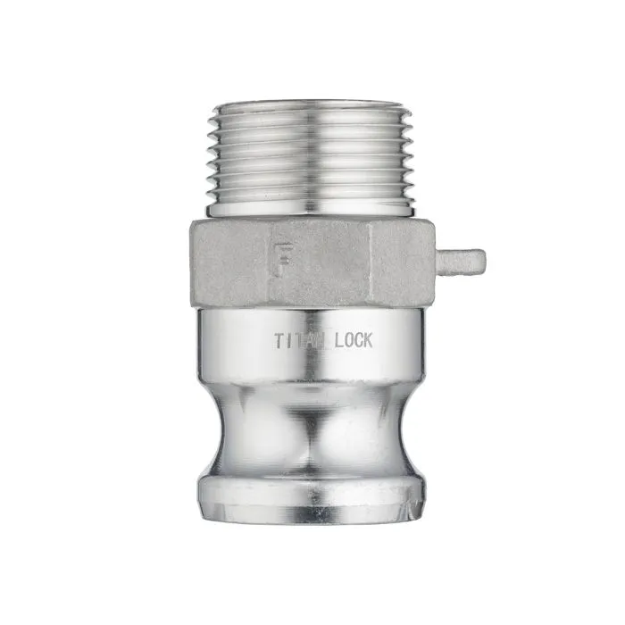 Камлок алюминиевый тип F ниппель, наруж. резьба NPT 1 1/4", TL125FALN TITAN LOCK