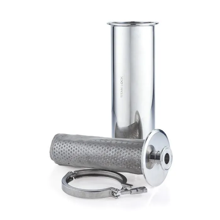 Пищевой фильтр нержавеющий прямой, под Clamp, DN25 TLFS25CL-S TITAN LOCK