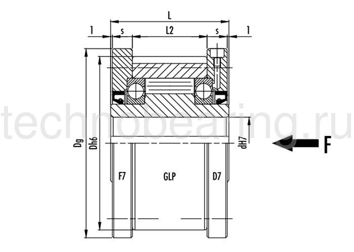 Обгонная муфта GLP30F7D7 (GFRN30F5F6) CTS