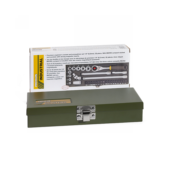 Набор механика с трещоткой 1/4 32 поз. 23078 Proxxon