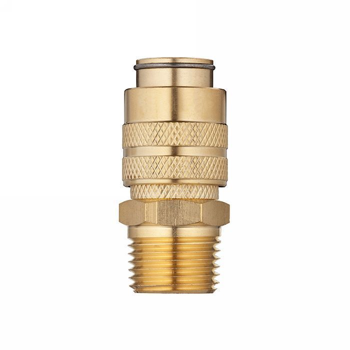 1/2in, БРС серия D, ISO 6150 B, розетка, нар.резьба, латунь TL4DFS-B TITAN LOCK