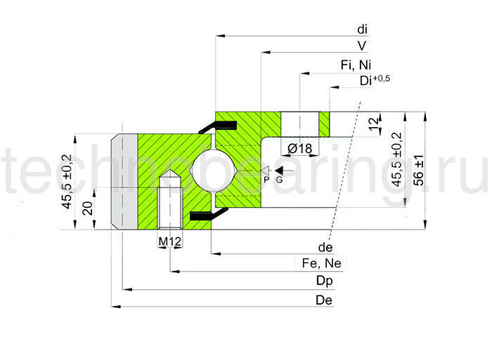 ОПУ фланцевая серия EBL.20.0544.200-1STPN ISB