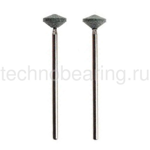 Кремний-карбид.боры для гравир.по стеклу, керам.(линза, 2 шт.,ø 8мм) 28272 Proxxon