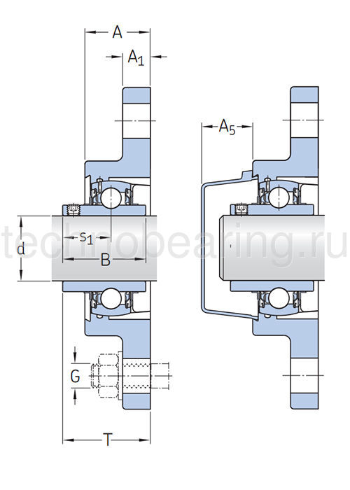 Подшипниковый узел UCFL204 SKF
