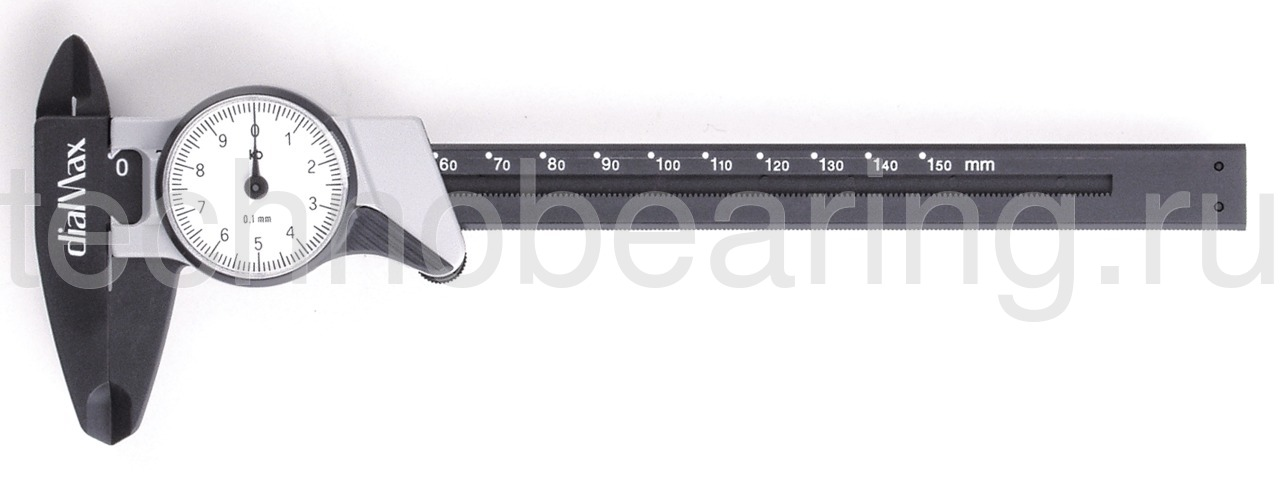 Штангенциркуль стрелочный пластиковый DialMax 0.01 мм, 0 - 150 мм 837.205 