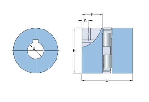 Полумуфта под расточку PHE L075HUB SKF