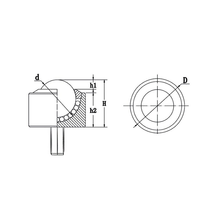 Шариковая опора KSM8-FLBS/CS ISKRA