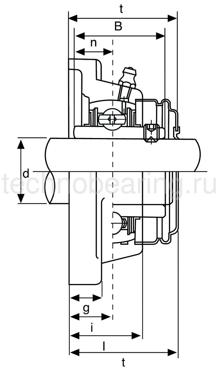 Корпус подшипника (бел. пласт.) UCF210PLTBCORPO ISB