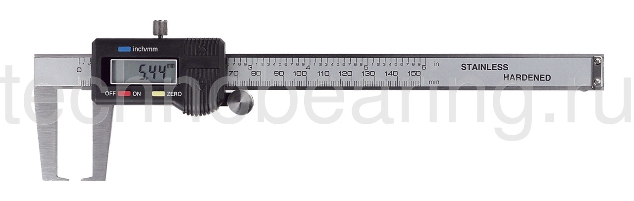 Штангенциркуль цифровой для измерения внешних канавок 0.01 мм, 0 - 150 мм Filetta