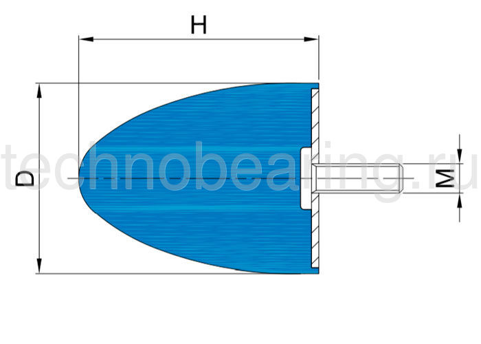 Виброизолятор PMP50X50 M8X23 PMP50500823 ISB