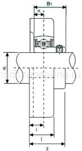 Подшипниковый узел SBFD207 ISB
