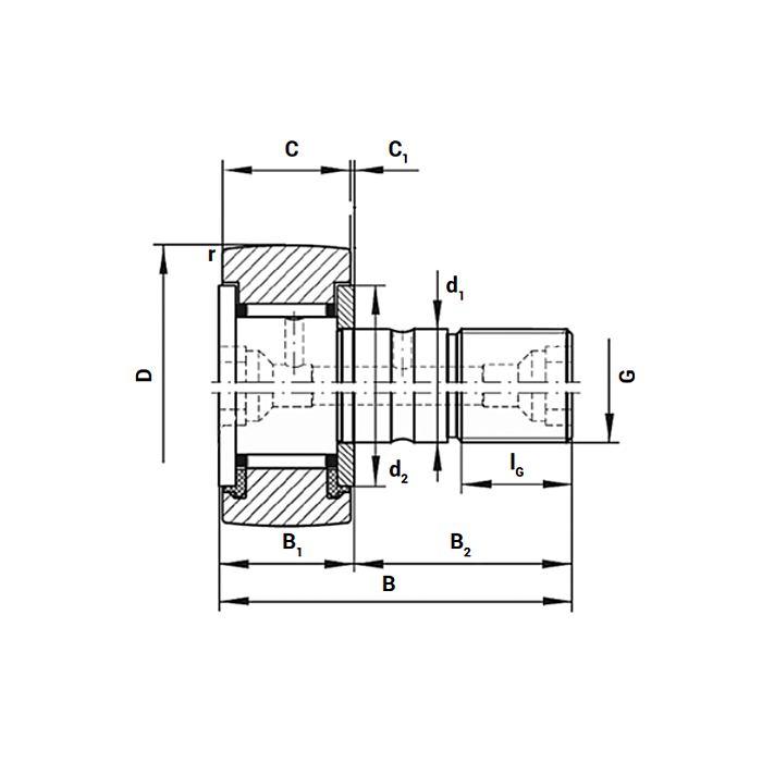 Опорный ролик KR19PP NBS