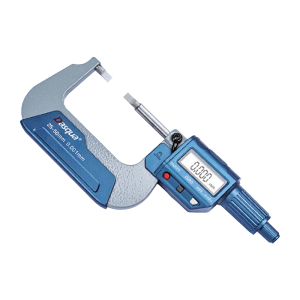 Микрометр цифровой с ножевид. пятками и невращ. микровинтом 0-25мм/0-1", 4570-5005 Dasqua