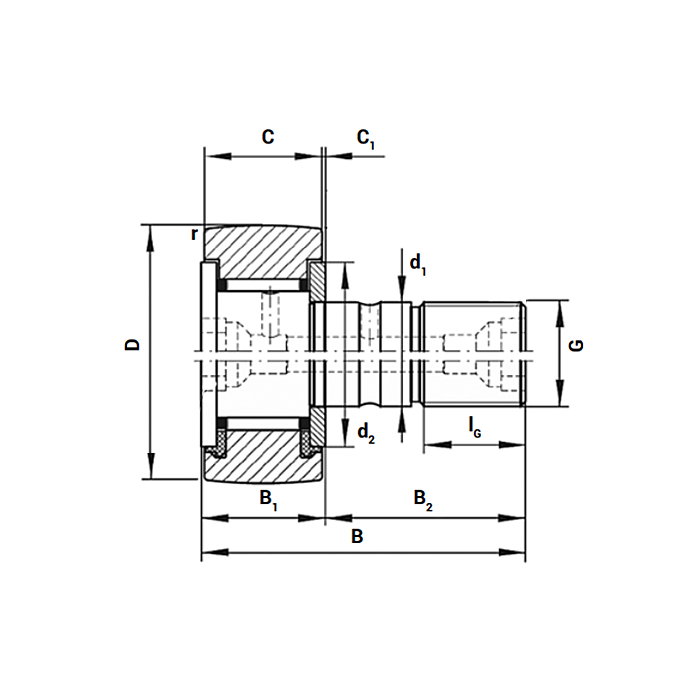 Опорный ролик KR16-PP-X NBS