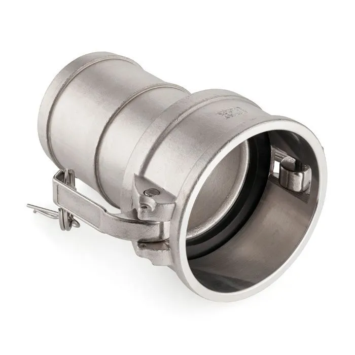 Камлок нержавеющий тип С серия "EcoLine" розетка с хвостовиком 6", AISI304, TL600CSS-EL TITAN LOCK