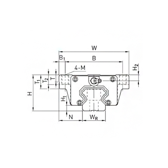 Каретка HCW45CCZAH (HGW45CCZAH) TECHNIX
