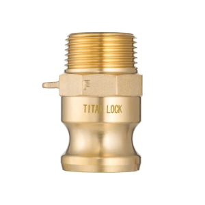 Камлок латунный тип F ниппель, наруж. резьба BSP 1 1/2", TL150FBR TITAN LOCK