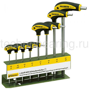 Набор отверток с L-образной рукоятью 8 поз., шестигранник HEX 22650 Proxxon