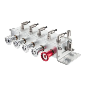 Пневматический блок управления донными клапанами автоцистерны 4-х отсечный, алюминий, TLCU4 TITAN LOCK