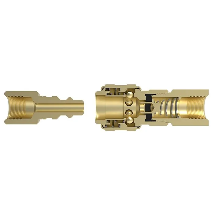 1/2in, БРС серия D, ISO 6150 B, розетка, внутр.резьба, латунь TL4DF-B TITAN LOCK