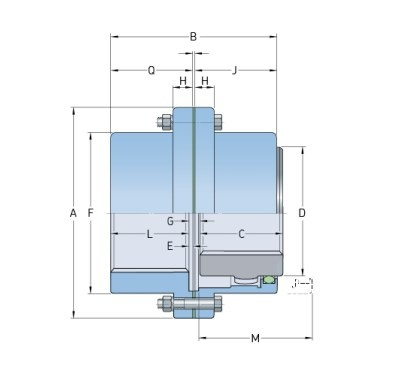 Полумуфта под расточку PHE 25GCRSB SKF