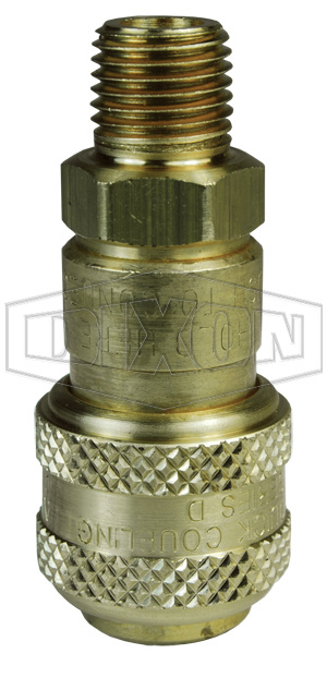 1/2in БРС серия D, розетка, резьба NPT (латунь) 4DM4-B DIXON