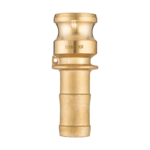 Камлок латунный тип E, ниппель с хвостовиком 2 1/2", TL250EBR TITAN LOCK