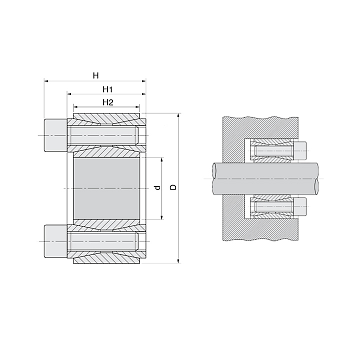 Зажимная втулка KLGG038 (PHF FX10-38x65) ISKRA
